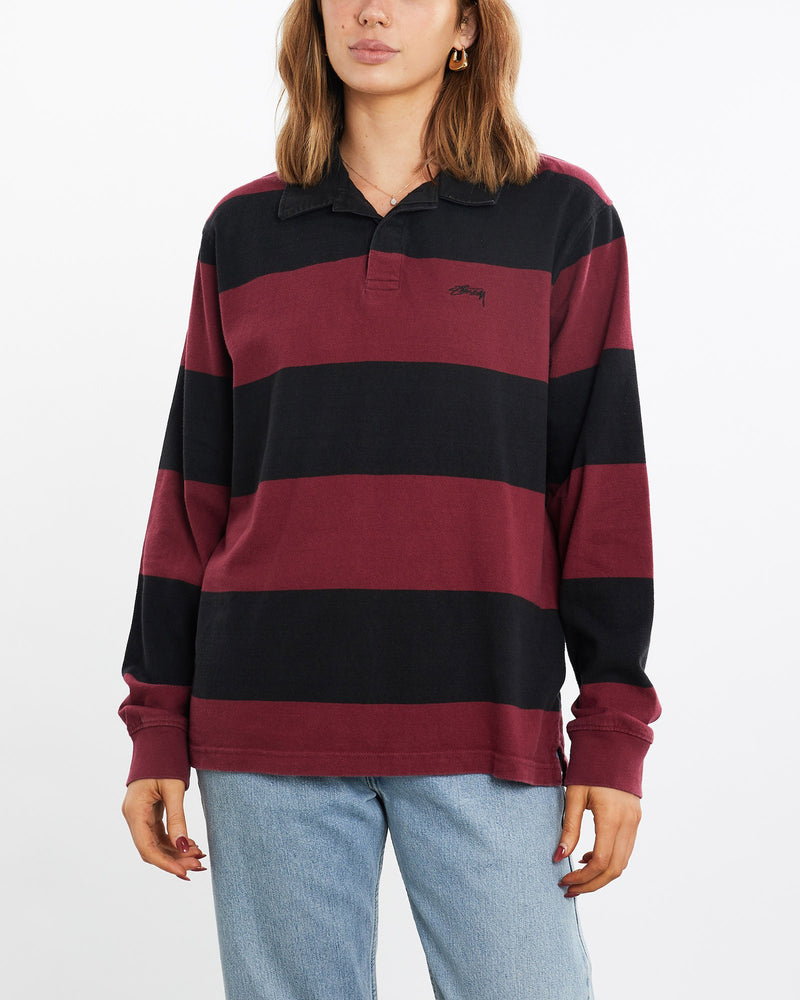 Vintage, Stussy, Rugby, Shirt, The Real Deal, size medium, colour Multicolour, newtown, sydney, australia, thrift store, opshop, preloved, secondhand, sustainable, retro, antique, 70s, 80s, 90s, 2000s, 00s, fashion, clothing, streetwear, trendy, garment, style, boutique, store, shop, archive, sale, cheap, best, top, Shirts