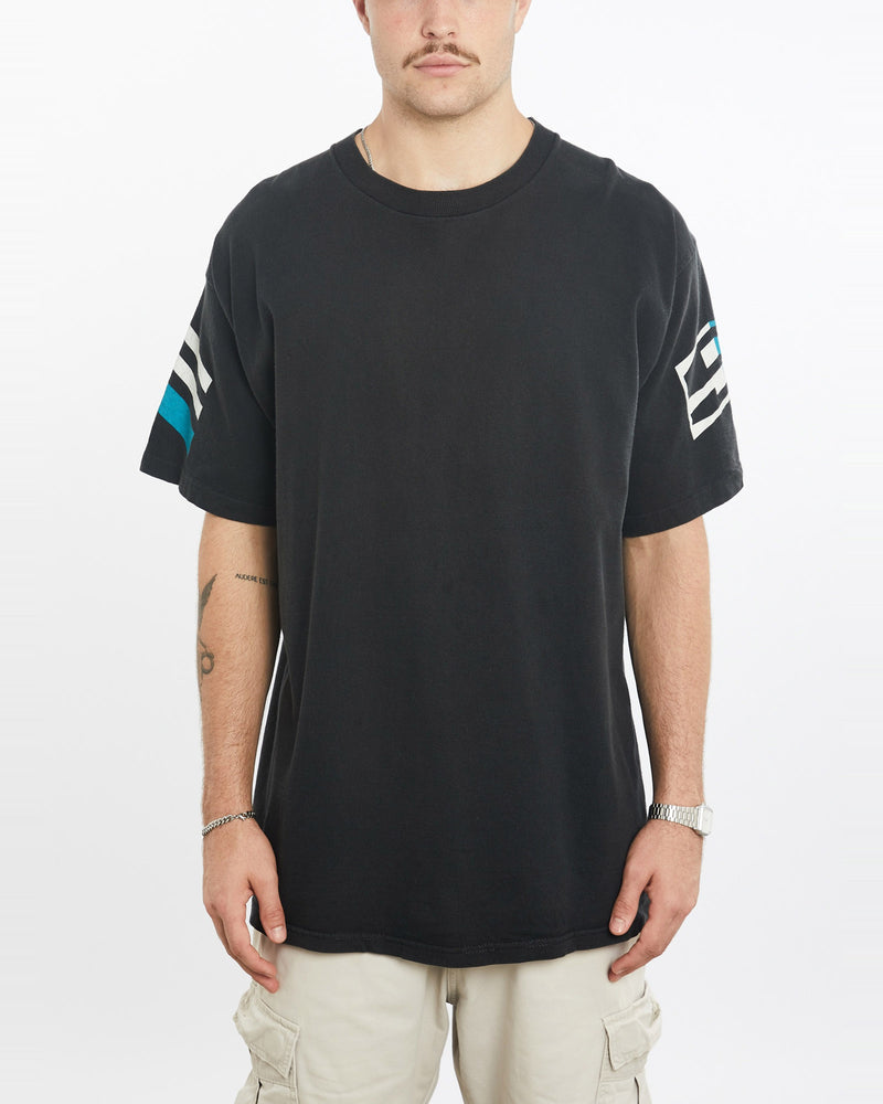 Vintage, 90s, NHL, San, Jose, Sharks, Tee, The Real Deal, size extra large, colour Black, newtown, sydney, australia, thrift store, opshop, preloved, secondhand, sustainable, retro, antique, 70s, 80s, 90s, 2000s, 00s, fashion, clothing, streetwear, trendy, garment, style, boutique, store, shop, archive, sale, cheap, best, top, T-Shirts