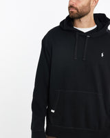 Vintage, Polo, Ralph, Lauren, Hooded, Sweatshirt, The Real Deal, size extra large, colour Black, newtown, sydney, australia, thrift store, opshop, preloved, secondhand, sustainable, retro, antique, 70s, 80s, 90s, 2000s, 00s, fashion, clothing, streetwear, trendy, garment, style, boutique, store, shop, archive, sale, cheap, best, top, Sweats and hoodies