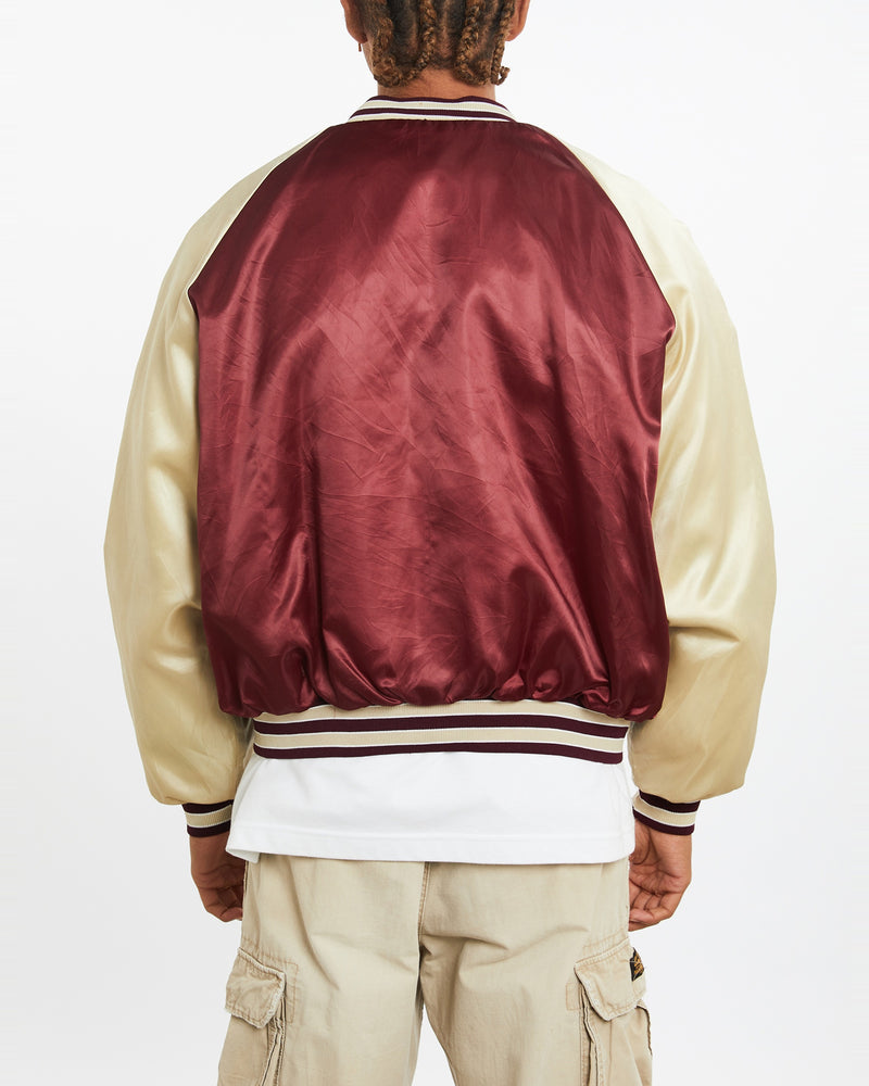 Vintage 90s USFL Michigan Panthers Satin Bomber Jacket <br>XL , The Real Deal , newtown, sydney, australia, thrift store, opshop, preloved, secondhand, sustainable, retro, antique, 70s, 80s, 90s, 2000s, 00s, fashion, clothing, streetwear, trendy, garment, style, boutique, store, shop, archive, sale, cheap, best, top