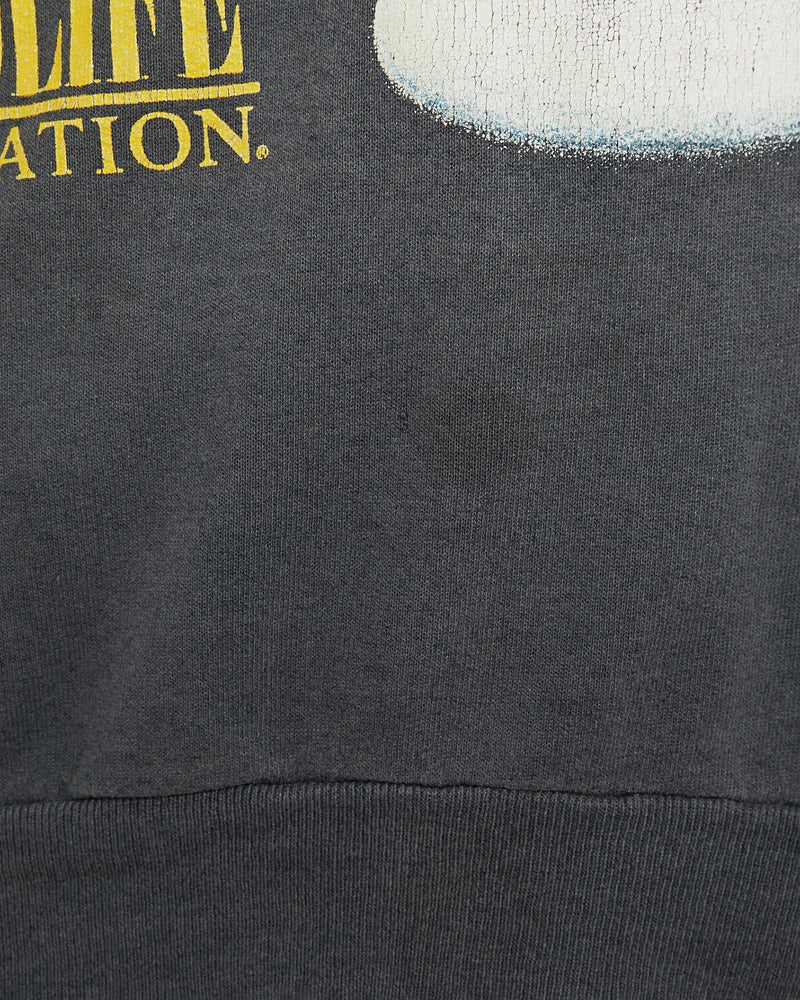 Vintage, 1990, Bird, Wildlife, Sweatshirt, The Real Deal, size small, colour Grey, newtown, sydney, australia, thrift store, opshop, preloved, secondhand, sustainable, retro, antique, 70s, 80s, 90s, 2000s, 00s, fashion, clothing, streetwear, trendy, garment, style, boutique, store, shop, archive, sale, cheap, best, top, Sweats and hoodies