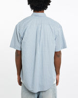 Vintage, 90s, Polo, Ralph, Lauren, Short, Sleeve, Button, Up, Shirt, The Real Deal, size large, colour Blue, newtown, sydney, australia, thrift store, opshop, preloved, secondhand, sustainable, retro, antique, 70s, 80s, 90s, 2000s, 00s, fashion, clothing, streetwear, trendy, garment, style, boutique, store, shop, archive, sale, cheap, best, top, Shirts