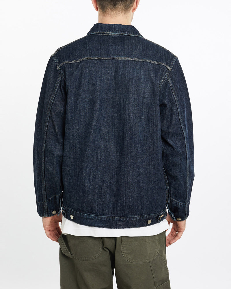 Vintage, Carhartt, Denim, Jacket, The Real Deal, size large, colour Navy, newtown, sydney, australia, thrift store, opshop, preloved, secondhand, sustainable, retro, antique, 70s, 80s, 90s, 2000s, 00s, fashion, clothing, streetwear, trendy, garment, style, boutique, store, shop, archive, sale, cheap, best, top, Jackets