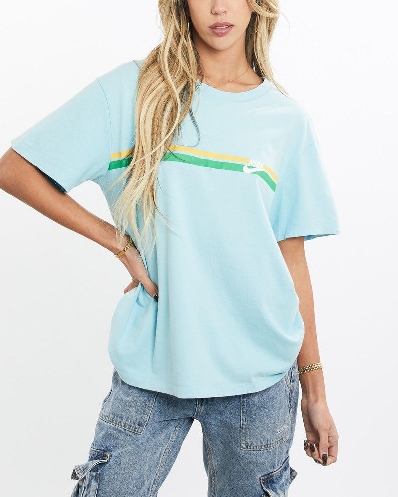 Vintage, Nike, Tee, The Real Deal, size small, colour Blue, newtown, sydney, australia, thrift store, opshop, preloved, secondhand, sustainable, retro, antique, 70s, 80s, 90s, 2000s, 00s, fashion, clothing, streetwear, trendy, garment, style, boutique, store, shop, archive, sale, cheap, best, top, T-Shirts