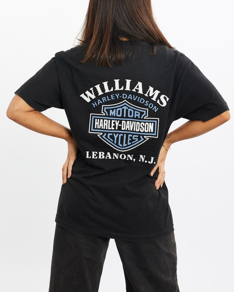 Vintage, Harley, Davidson, Tee, The Real Deal, size extra small, colour Red, newtown, sydney, australia, thrift store, opshop, preloved, secondhand, sustainable, retro, antique, 70s, 80s, 90s, 2000s, 00s, fashion, clothing, streetwear, trendy, garment, style, boutique, store, shop, archive, sale, cheap, best, top, T-Shirts