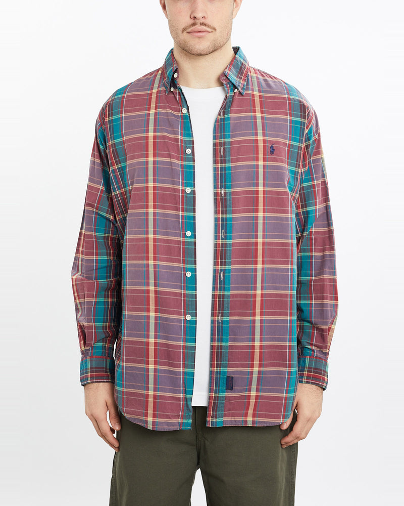 Vintage, 90s, Polo, Ralph, Lauren, Button, Up, Shirt, The Real Deal, size extra large, colour Multicolour, newtown, sydney, australia, thrift store, opshop, preloved, secondhand, sustainable, retro, antique, 70s, 80s, 90s, 2000s, 00s, fashion, clothing, streetwear, trendy, garment, style, boutique, store, shop, archive, sale, cheap, best, top, Shirts