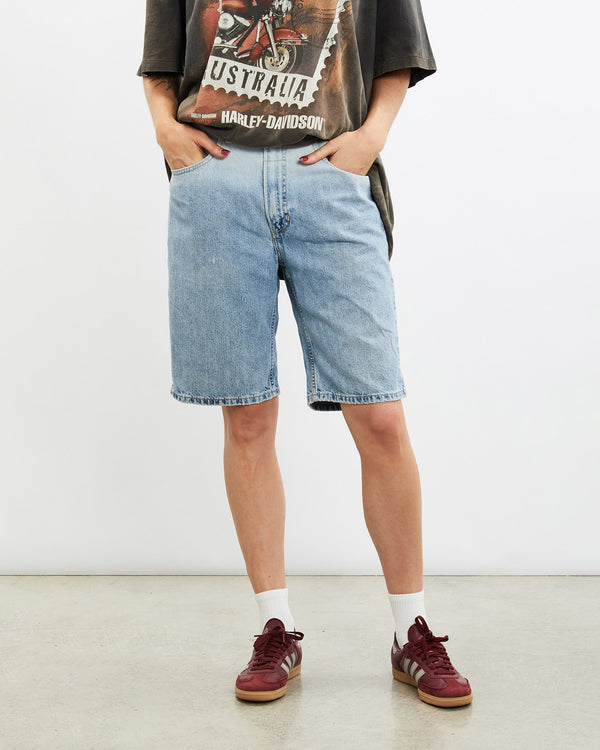 Vintage, Tommy, Hilfiger, Jeans, Denim, Shorts, The Real Deal, size 31", colour Blue, newtown, sydney, australia, thrift store, opshop, preloved, secondhand, sustainable, retro, antique, 70s, 80s, 90s, 2000s, 00s, fashion, clothing, streetwear, trendy, garment, style, boutique, store, shop, archive, sale, cheap, best, top, Shorts