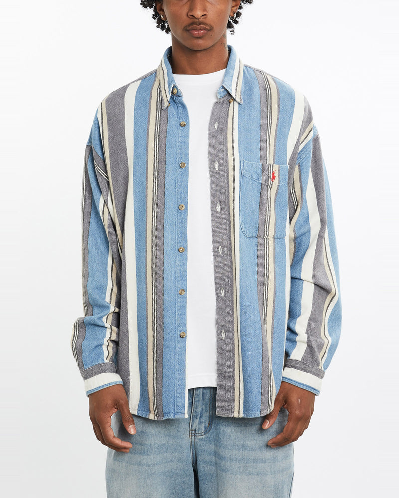 Vintage, 90s, Polo, Ralph, Lauren, Button, Up, Shirt, The Real Deal, size large, colour Multicolour, newtown, sydney, australia, thrift store, opshop, preloved, secondhand, sustainable, retro, antique, 70s, 80s, 90s, 2000s, 00s, fashion, clothing, streetwear, trendy, garment, style, boutique, store, shop, archive, sale, cheap, best, top, Shirts