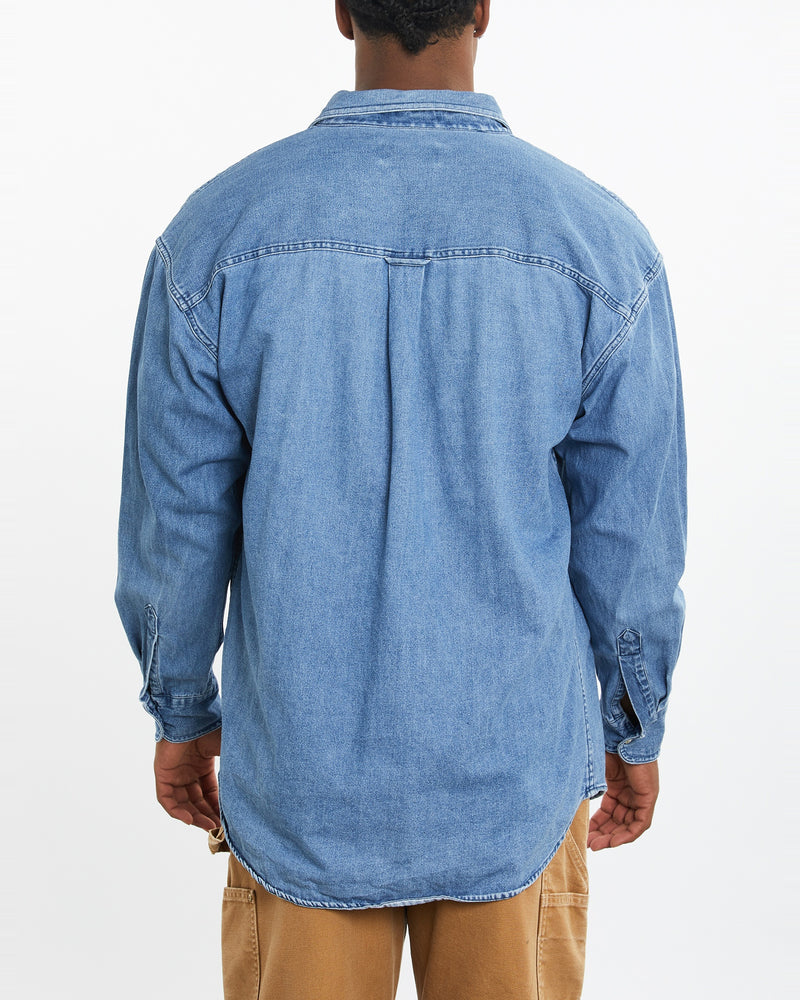 Vintage 90s Chaps Ralph Lauren Denim Button Up Shirt <br>XL , The Real Deal , newtown, sydney, australia, thrift store, opshop, preloved, secondhand, sustainable, retro, antique, 70s, 80s, 90s, 2000s, 00s, fashion, clothing, streetwear, trendy, garment, style, boutique, store, shop, archive, sale, cheap, best, top