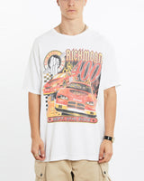 Vintage, Richmond, 400, Racing, Tee, The Real Deal, size extra large, colour White, newtown, sydney, australia, thrift store, opshop, preloved, secondhand, sustainable, retro, antique, 70s, 80s, 90s, 2000s, 00s, fashion, clothing, streetwear, trendy, garment, style, boutique, store, shop, archive, sale, cheap, best, top, T-Shirts