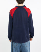 Vintage, NFL, New, England, Patriots, Quarter, Zip, Fleece, Sweatshirt, The Real Deal, size extra large, colour Multicolour, newtown, sydney, australia, thrift store, opshop, preloved, secondhand, sustainable, retro, antique, 70s, 80s, 90s, 2000s, 00s, fashion, clothing, streetwear, trendy, garment, style, boutique, store, shop, archive, sale, cheap, best, top, Sweats and hoodies