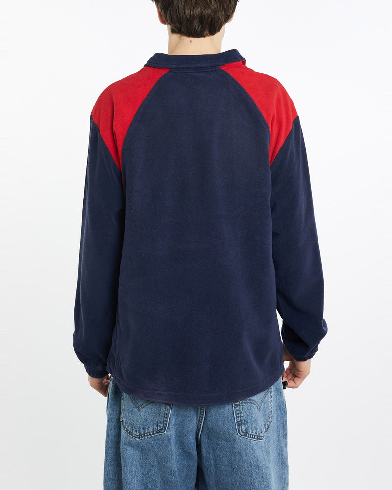 Vintage, NFL, New, England, Patriots, Quarter, Zip, Fleece, Sweatshirt, The Real Deal, size extra large, colour Multicolour, newtown, sydney, australia, thrift store, opshop, preloved, secondhand, sustainable, retro, antique, 70s, 80s, 90s, 2000s, 00s, fashion, clothing, streetwear, trendy, garment, style, boutique, store, shop, archive, sale, cheap, best, top, Sweats and hoodies