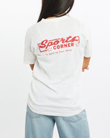 Vintage, 80s, Southside, Weight, Lifting, Hawks, Tee, The Real Deal, size double extra small, colour White, newtown, sydney, australia, thrift store, opshop, preloved, secondhand, sustainable, retro, antique, 70s, 80s, 90s, 2000s, 00s, fashion, clothing, streetwear, trendy, garment, style, boutique, store, shop, archive, sale, cheap, best, top, T-Shirts