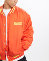 Vintage, 90s, Garst, Sherpa, Lined, Bomber, Jacket, The Real Deal, size large, colour Orange, newtown, sydney, australia, thrift store, opshop, preloved, secondhand, sustainable, retro, antique, 70s, 80s, 90s, 2000s, 00s, fashion, clothing, streetwear, trendy, garment, style, boutique, store, shop, archive, sale, cheap, best, top, Jackets