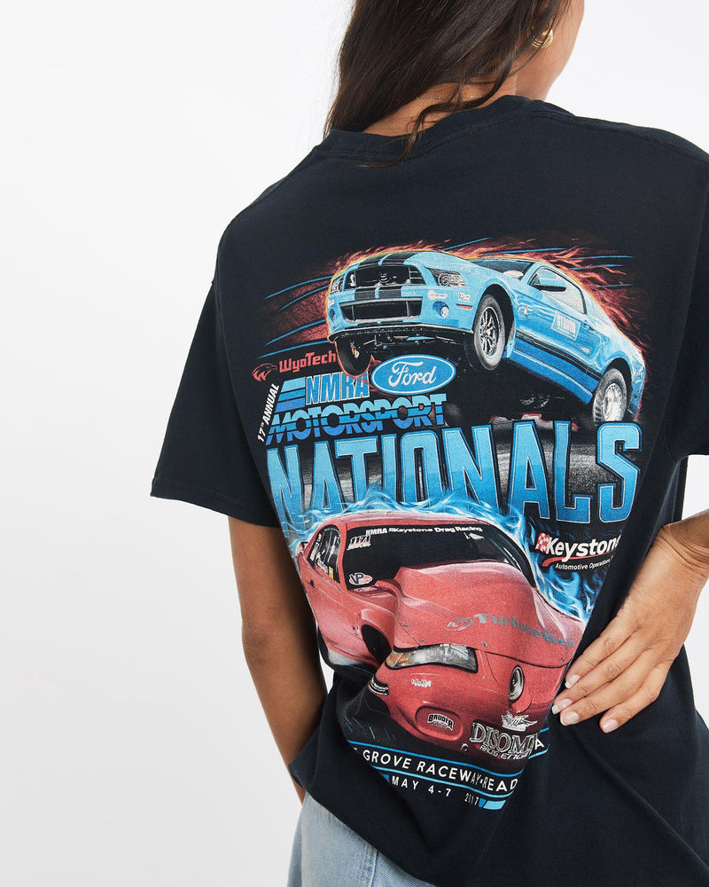 Vintage, Ford, Motorsport, Racing, Tee, The Real Deal, size small, colour Black, newtown, sydney, australia, thrift store, opshop, preloved, secondhand, sustainable, retro, antique, 70s, 80s, 90s, 2000s, 00s, fashion, clothing, streetwear, trendy, garment, style, boutique, store, shop, archive, sale, cheap, best, top, T-Shirts