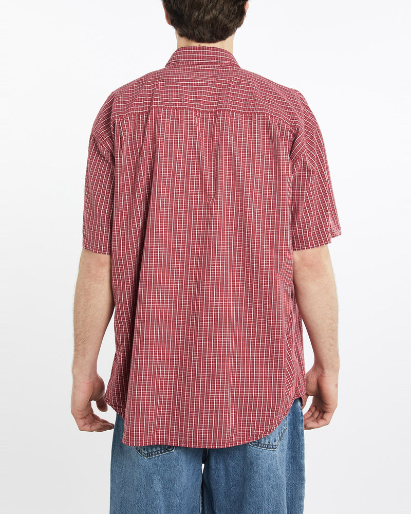 Vintage, 90s, Polo, Ralph, Lauren, Short, Sleeve, Button, Up, Shirt, The Real Deal, size extra large, colour Red, newtown, sydney, australia, thrift store, opshop, preloved, secondhand, sustainable, retro, antique, 70s, 80s, 90s, 2000s, 00s, fashion, clothing, streetwear, trendy, garment, style, boutique, store, shop, archive, sale, cheap, best, top, Shirts