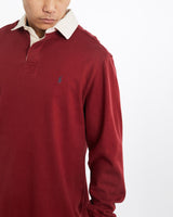 Vintage, 90s, Polo, Ralph, Lauren, Rugby, Shirt, The Real Deal, size extra large, colour Burgundy, newtown, sydney, australia, thrift store, opshop, preloved, secondhand, sustainable, retro, antique, 70s, 80s, 90s, 2000s, 00s, fashion, clothing, streetwear, trendy, garment, style, boutique, store, shop, archive, sale, cheap, best, top, Shirts