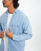 Vintage 90s Levi's Denim Button Up Shirt <br>M , The Real Deal , newtown, sydney, australia, thrift store, opshop, preloved, secondhand, sustainable, retro, antique, 70s, 80s, 90s, 2000s, 00s, fashion, clothing, streetwear, trendy, garment, style, boutique, store, shop, archive, sale, cheap, best, top