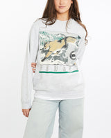 Vintage, 90s, NWF, Cougar, Wildlife, Sweatshirt, The Real Deal, size medium, colour Grey, newtown, sydney, australia, thrift store, opshop, preloved, secondhand, sustainable, retro, antique, 70s, 80s, 90s, 2000s, 00s, fashion, clothing, streetwear, trendy, garment, style, boutique, store, shop, archive, sale, cheap, best, top, Sweats and hoodies