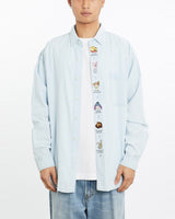 Vintage, 90s, Disney, Winnie, The, Pooh, Denim, Button, Up, Shirt, The Real Deal, size large, colour Blue, newtown, sydney, australia, thrift store, opshop, preloved, secondhand, sustainable, retro, antique, 70s, 80s, 90s, 2000s, 00s, fashion, clothing, streetwear, trendy, garment, style, boutique, store, shop, archive, sale, cheap, best, top, Shirts