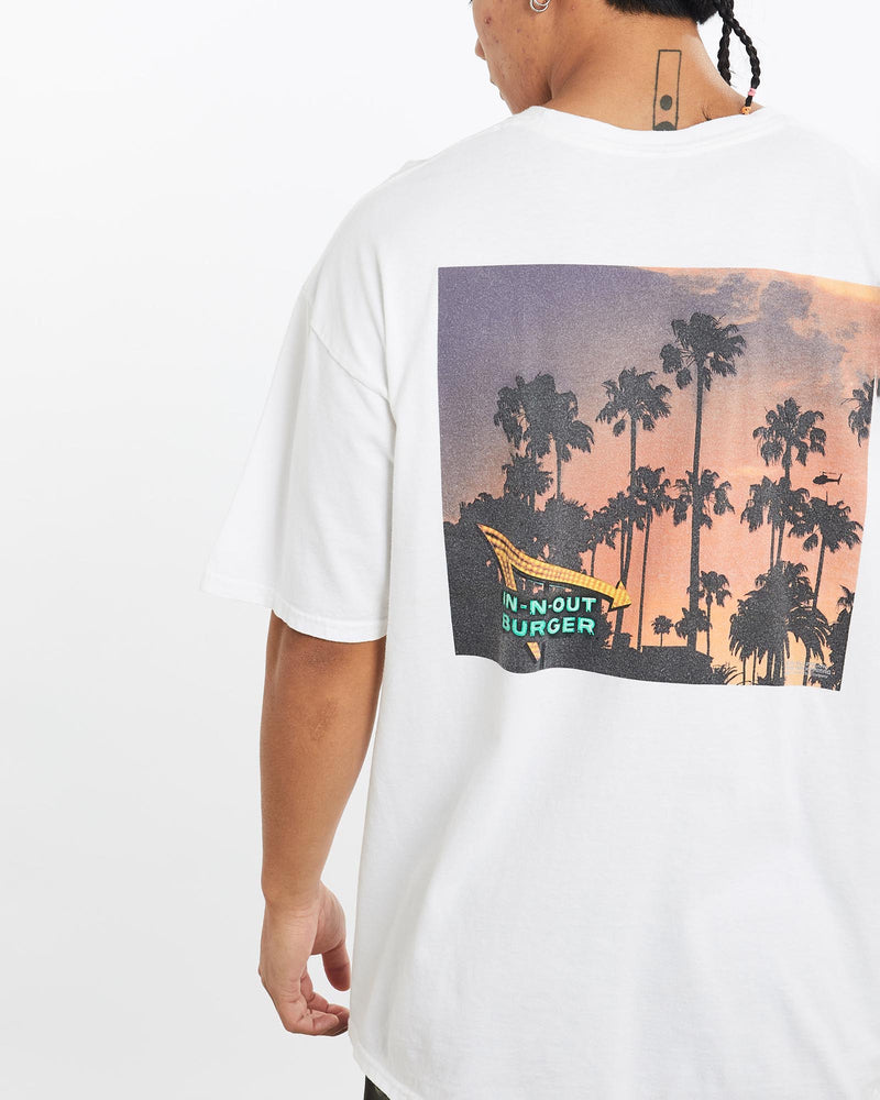 Vintage, In-N-Out, Burger, Tee, The Real Deal, size large, colour White, newtown, sydney, australia, thrift store, opshop, preloved, secondhand, sustainable, retro, antique, 70s, 80s, 90s, 2000s, 00s, fashion, clothing, streetwear, trendy, garment, style, boutique, store, shop, archive, sale, cheap, best, top, T-Shirts