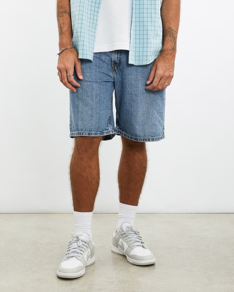 Vintage, Levi's, 550, Denim, Shorts, The Real Deal, size 36", colour Blue, newtown, sydney, australia, thrift store, opshop, preloved, secondhand, sustainable, retro, antique, 70s, 80s, 90s, 2000s, 00s, fashion, clothing, streetwear, trendy, garment, style, boutique, store, shop, archive, sale, cheap, best, top, Shorts