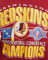 Vintage, 1991, NFL, Washington, Redskins, Super, Bowl, Tee, The Real Deal, size large, colour Burgundy, newtown, sydney, australia, thrift store, opshop, preloved, secondhand, sustainable, retro, antique, 70s, 80s, 90s, 2000s, 00s, fashion, clothing, streetwear, trendy, garment, style, boutique, store, shop, archive, sale, cheap, best, top, T-Shirts
