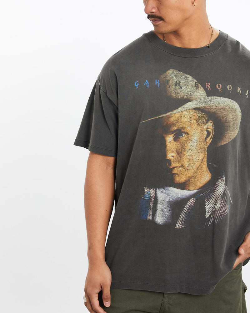 Vintage, 1996, Garth, Brooks, Music, Tee, The Real Deal, size large, colour Grey, newtown, sydney, australia, thrift store, opshop, preloved, secondhand, sustainable, retro, antique, 70s, 80s, 90s, 2000s, 00s, fashion, clothing, streetwear, trendy, garment, style, boutique, store, shop, archive, sale, cheap, best, top, T-Shirts