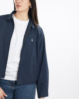 Vintage, 90s, Polo, Ralph, Lauren, Harrington, Jacket, The Real Deal, size medium, colour Navy, newtown, sydney, australia, thrift store, opshop, preloved, secondhand, sustainable, retro, antique, 70s, 80s, 90s, 2000s, 00s, fashion, clothing, streetwear, trendy, garment, style, boutique, store, shop, archive, sale, cheap, best, top, Jackets