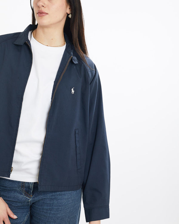 Vintage, 90s, Polo, Ralph, Lauren, Harrington, Jacket, The Real Deal, size medium, colour Navy, newtown, sydney, australia, thrift store, opshop, preloved, secondhand, sustainable, retro, antique, 70s, 80s, 90s, 2000s, 00s, fashion, clothing, streetwear, trendy, garment, style, boutique, store, shop, archive, sale, cheap, best, top, Jackets