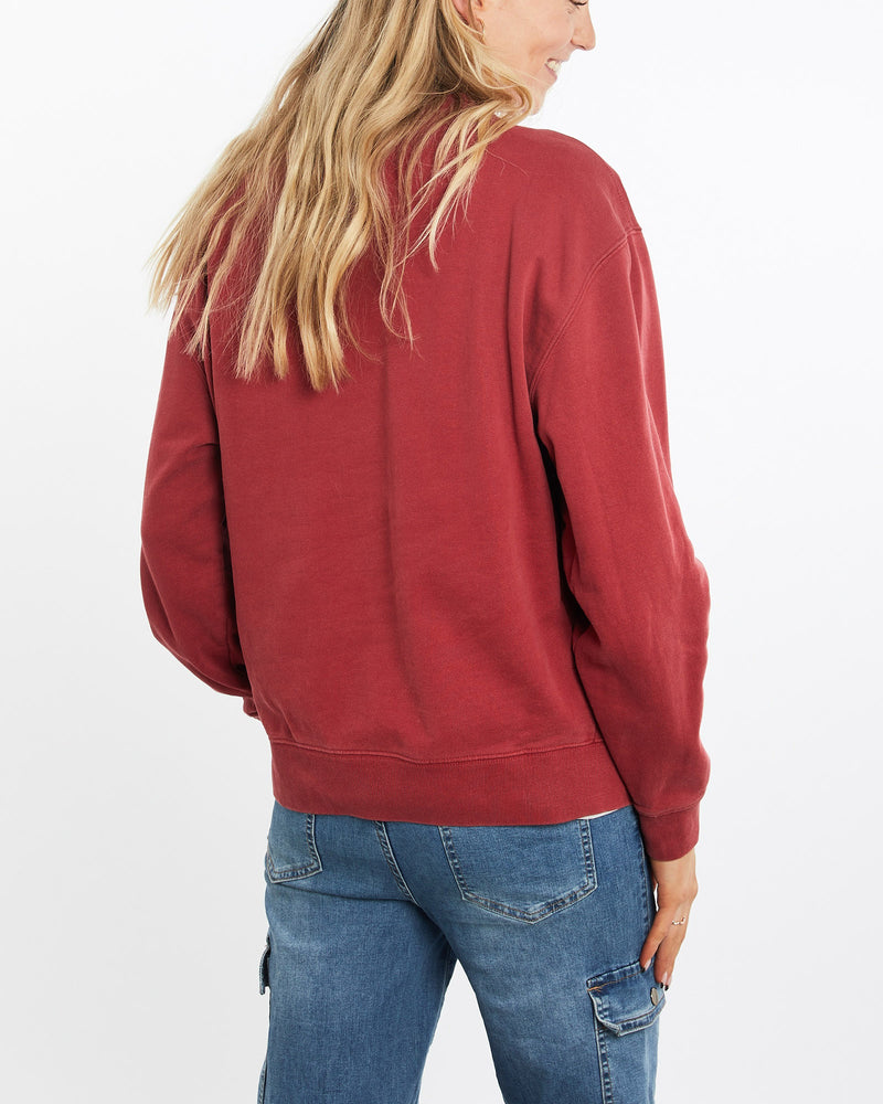 Vintage, Tommy, Hilfiger, Sweatshirt, The Real Deal, size medium, colour Burgundy, newtown, sydney, australia, thrift store, opshop, preloved, secondhand, sustainable, retro, antique, 70s, 80s, 90s, 2000s, 00s, fashion, clothing, streetwear, trendy, garment, style, boutique, store, shop, archive, sale, cheap, best, top, Sweats and hoodies