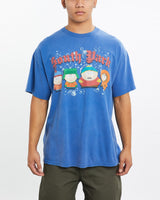 Vintage, South, Park, Cartoon, Tee, The Real Deal, size large, colour Blue, newtown, sydney, australia, thrift store, opshop, preloved, secondhand, sustainable, retro, antique, 70s, 80s, 90s, 2000s, 00s, fashion, clothing, streetwear, trendy, garment, style, boutique, store, shop, archive, sale, cheap, best, top, T-Shirts