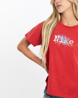 Vintage, Nike, Tee, The Real Deal, size extra small, colour Red, newtown, sydney, australia, thrift store, opshop, preloved, secondhand, sustainable, retro, antique, 70s, 80s, 90s, 2000s, 00s, fashion, clothing, streetwear, trendy, garment, style, boutique, store, shop, archive, sale, cheap, best, top, T-Shirts