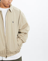 Vintage, 90s, Polo, Ralph, Lauren, Harrington, Jacket, The Real Deal, size extra large, colour Beige, newtown, sydney, australia, thrift store, opshop, preloved, secondhand, sustainable, retro, antique, 70s, 80s, 90s, 2000s, 00s, fashion, clothing, streetwear, trendy, garment, style, boutique, store, shop, archive, sale, cheap, best, top, Jackets