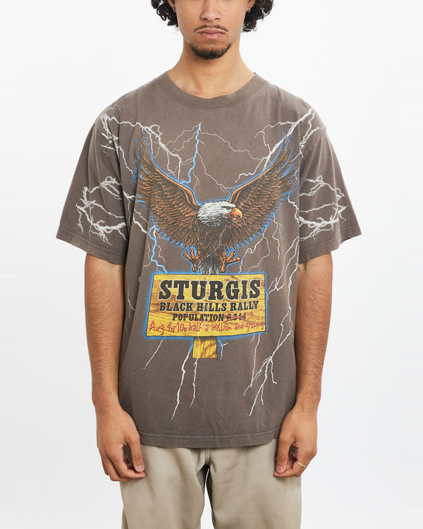 Vintage Sturgis Rally Motorcycle Tee <br>M , The Real Deal , newtown, sydney, australia, thrift store, opshop, preloved, secondhand, sustainable, retro, antique, 70s, 80s, 90s, 2000s, 00s, fashion, clothing, streetwear, trendy, garment, style, boutique, store, shop, archive, sale, cheap, best, top