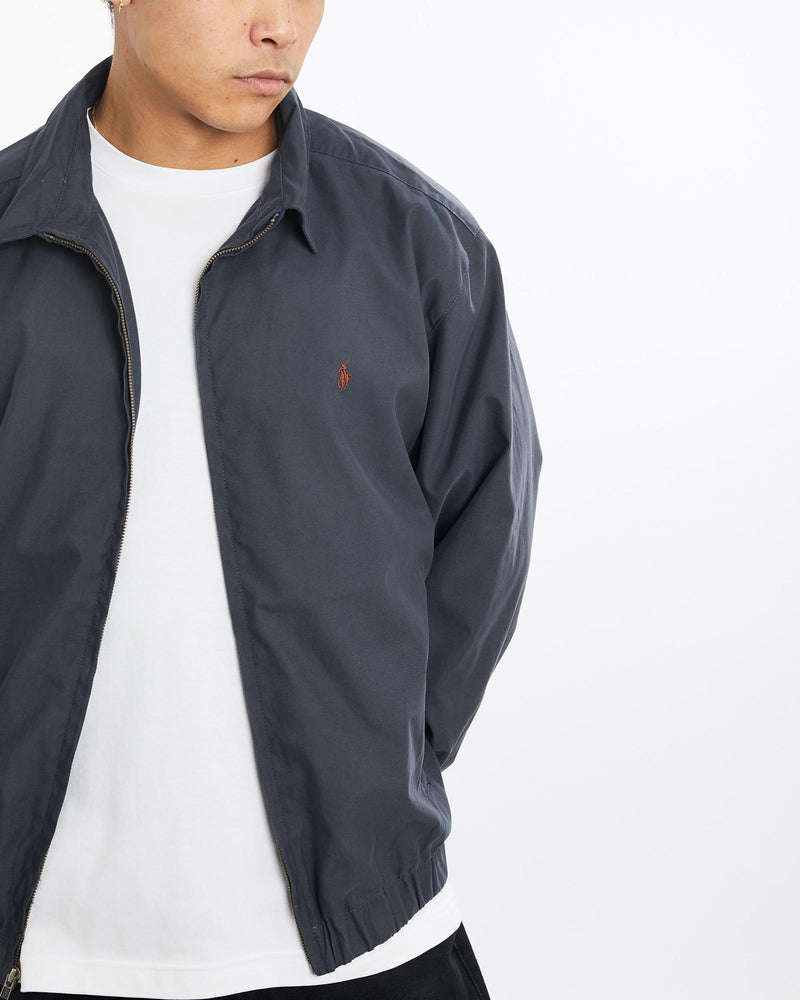 Vintage, 90s, Polo, Ralph, Lauren, Harrington, Jacket, The Real Deal, size extra large, colour Navy, newtown, sydney, australia, thrift store, opshop, preloved, secondhand, sustainable, retro, antique, 70s, 80s, 90s, 2000s, 00s, fashion, clothing, streetwear, trendy, garment, style, boutique, store, shop, archive, sale, cheap, best, top, Jackets