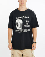 Vintage, 80s, Good, Year, Tire, Tee, The Real Deal, size large, colour Black, newtown, sydney, australia, thrift store, opshop, preloved, secondhand, sustainable, retro, antique, 70s, 80s, 90s, 2000s, 00s, fashion, clothing, streetwear, trendy, garment, style, boutique, store, shop, archive, sale, cheap, best, top, T-Shirts