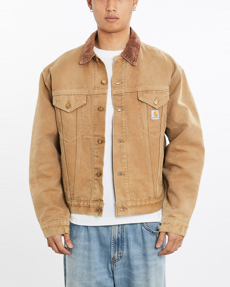Vintage, 90s, Carhartt, Dayton, Trucker', Blanket, Lined, Jacket, The Real Deal, size extra large, colour Brown, newtown, sydney, australia, thrift store, opshop, preloved, secondhand, sustainable, retro, antique, 70s, 80s, 90s, 2000s, 00s, fashion, clothing, streetwear, trendy, garment, style, boutique, store, shop, archive, sale, cheap, best, top, Jackets