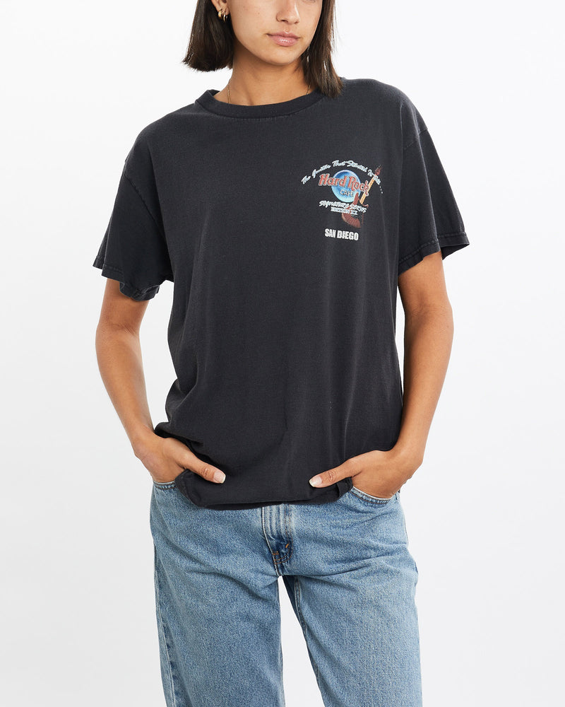 Vintage, 90s, Hard, Rock, Cafe, Tee, The Real Deal, size small, colour Black, newtown, sydney, australia, thrift store, opshop, preloved, secondhand, sustainable, retro, antique, 70s, 80s, 90s, 2000s, 00s, fashion, clothing, streetwear, trendy, garment, style, boutique, store, shop, archive, sale, cheap, best, top, T-Shirts