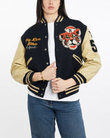 Vintage, 70s, Flying, Popcorn, Karume,, Japan', Varsity, Jacket, The Real Deal, size medium, colour Multicolour, newtown, sydney, australia, thrift store, opshop, preloved, secondhand, sustainable, retro, antique, 70s, 80s, 90s, 2000s, 00s, fashion, clothing, streetwear, trendy, garment, style, boutique, store, shop, archive, sale, cheap, best, top, Jackets