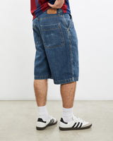 Vintage, Tommy, Hilfiger, Denim, Shorts, The Real Deal, size 32", colour Blue, newtown, sydney, australia, thrift store, opshop, preloved, secondhand, sustainable, retro, antique, 70s, 80s, 90s, 2000s, 00s, fashion, clothing, streetwear, trendy, garment, style, boutique, store, shop, archive, sale, cheap, best, top, Shorts