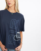 Vintage, Nike, Air, Tee, The Real Deal, size extra small, colour Navy, newtown, sydney, australia, thrift store, opshop, preloved, secondhand, sustainable, retro, antique, 70s, 80s, 90s, 2000s, 00s, fashion, clothing, streetwear, trendy, garment, style, boutique, store, shop, archive, sale, cheap, best, top, T-Shirts