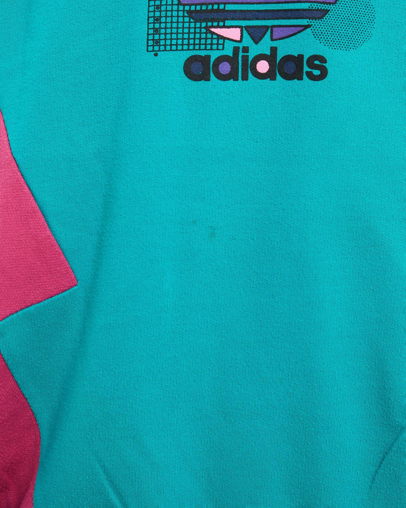 Vintage, 80s, Adidas, Sweatshirt, The Real Deal, size small, colour Blue, newtown, sydney, australia, thrift store, opshop, preloved, secondhand, sustainable, retro, antique, 70s, 80s, 90s, 2000s, 00s, fashion, clothing, streetwear, trendy, garment, style, boutique, store, shop, archive, sale, cheap, best, top, Sweats and hoodies