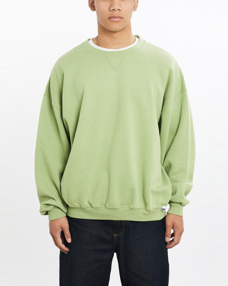 Vintage, Russell, Athletic, Sweatshirt, The Real Deal, size large, colour Green, newtown, sydney, australia, thrift store, opshop, preloved, secondhand, sustainable, retro, antique, 70s, 80s, 90s, 2000s, 00s, fashion, clothing, streetwear, trendy, garment, style, boutique, store, shop, archive, sale, cheap, best, top, Sweats and hoodies