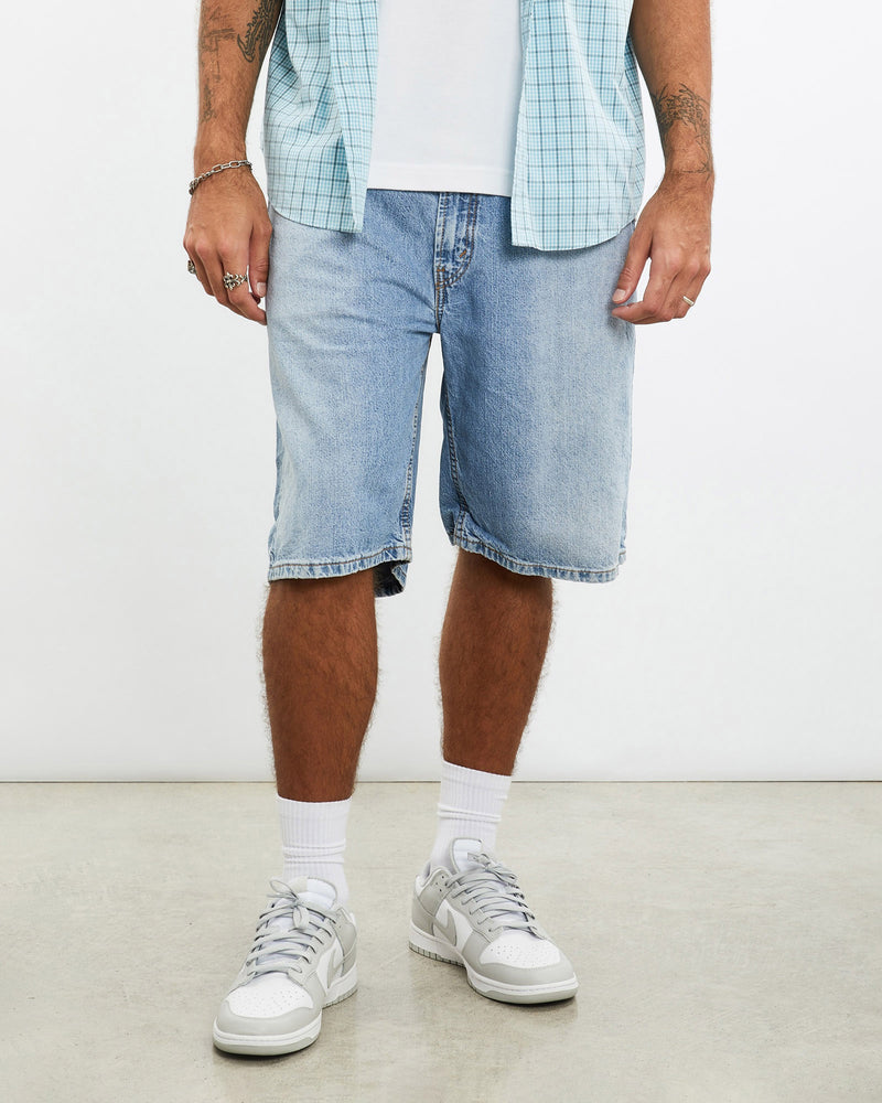 Vintage, Levi's, 569, Denim, Shorts, The Real Deal, size 36", colour Blue, newtown, sydney, australia, thrift store, opshop, preloved, secondhand, sustainable, retro, antique, 70s, 80s, 90s, 2000s, 00s, fashion, clothing, streetwear, trendy, garment, style, boutique, store, shop, archive, sale, cheap, best, top, Shorts
