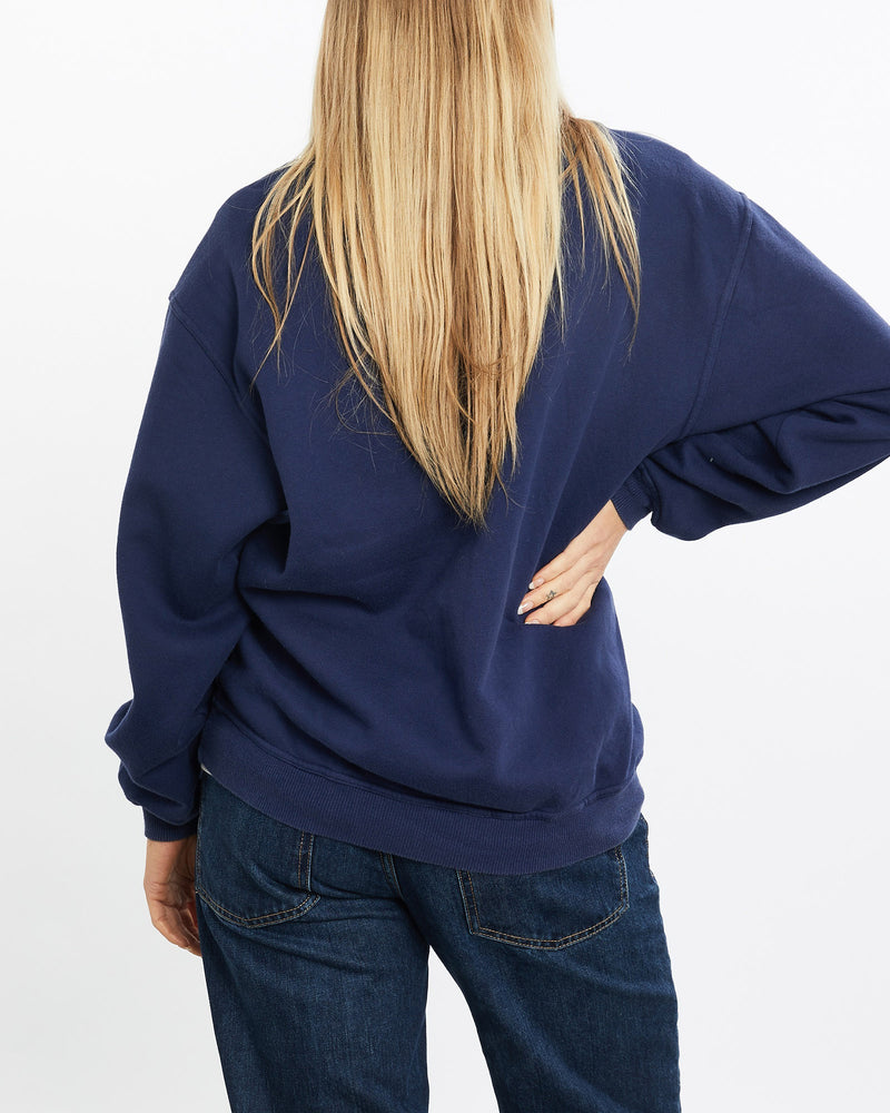 Vintage, 90s, Fila, Quarter, Zip, Sweatshirt, The Real Deal, size medium, colour Navy, newtown, sydney, australia, thrift store, opshop, preloved, secondhand, sustainable, retro, antique, 70s, 80s, 90s, 2000s, 00s, fashion, clothing, streetwear, trendy, garment, style, boutique, store, shop, archive, sale, cheap, best, top, Sweats and hoodies