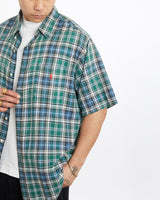 Vintage, 90s, Polo, Ralph, Lauren, Short, Sleeve, Button, Up, Shirt, The Real Deal, size extra large, colour Multicolour, newtown, sydney, australia, thrift store, opshop, preloved, secondhand, sustainable, retro, antique, 70s, 80s, 90s, 2000s, 00s, fashion, clothing, streetwear, trendy, garment, style, boutique, store, shop, archive, sale, cheap, best, top, Shirts