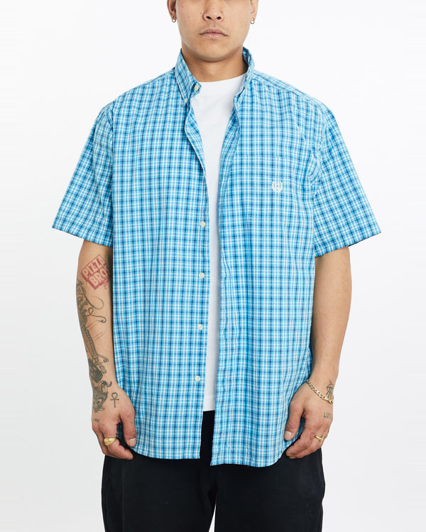 Vintage, Chaps, Ralph, Lauren, Short, Sleeve, Button, Up, Shirt, The Real Deal, size extra large, colour Multicolour, newtown, sydney, australia, thrift store, opshop, preloved, secondhand, sustainable, retro, antique, 70s, 80s, 90s, 2000s, 00s, fashion, clothing, streetwear, trendy, garment, style, boutique, store, shop, archive, sale, cheap, best, top, Shirts