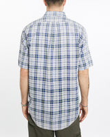 Vintage, 90s, Polo, Ralph, Lauren, Short, Sleeve, Button, Up, Shirt, The Real Deal, size extra large, colour Blue, newtown, sydney, australia, thrift store, opshop, preloved, secondhand, sustainable, retro, antique, 70s, 80s, 90s, 2000s, 00s, fashion, clothing, streetwear, trendy, garment, style, boutique, store, shop, archive, sale, cheap, best, top, Shirts