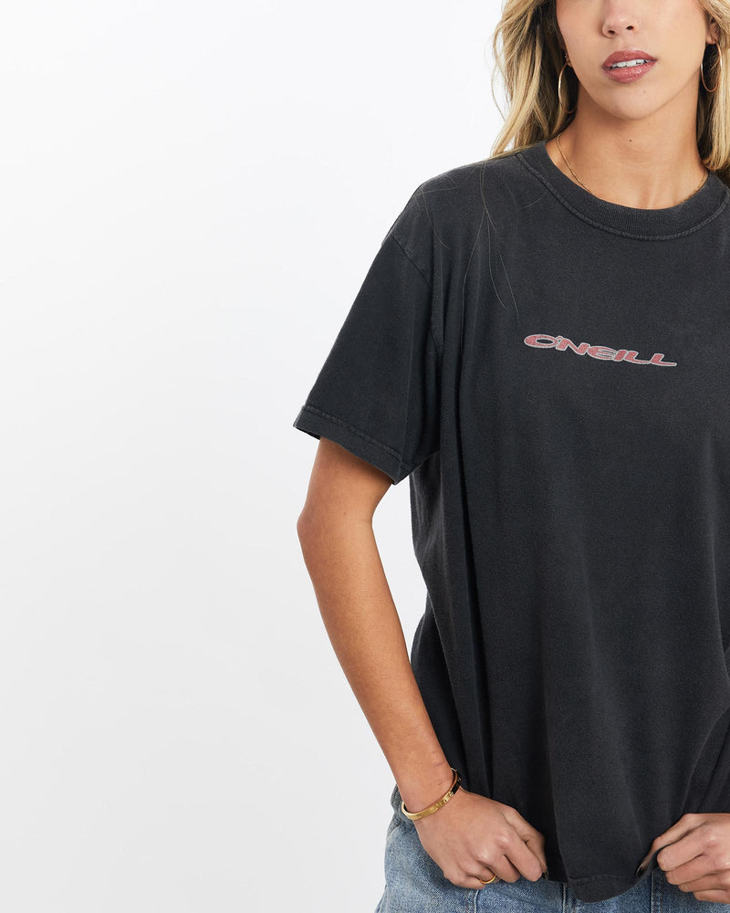 Vintage, O'Neill, Surf, Tee, The Real Deal, size extra small, colour Black, newtown, sydney, australia, thrift store, opshop, preloved, secondhand, sustainable, retro, antique, 70s, 80s, 90s, 2000s, 00s, fashion, clothing, streetwear, trendy, garment, style, boutique, store, shop, archive, sale, cheap, best, top, T-Shirts